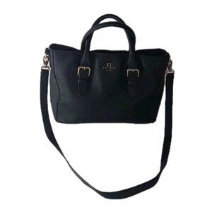 KATE SPADE Black Leather COVE Street GOLDIE Tote Handbag Crossbody Strap
